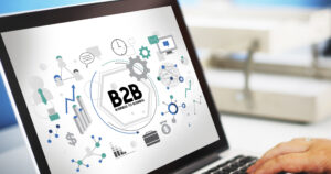 B2B Business to Business Corporate Connection Partnership Concept